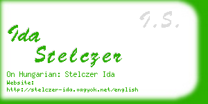 ida stelczer business card